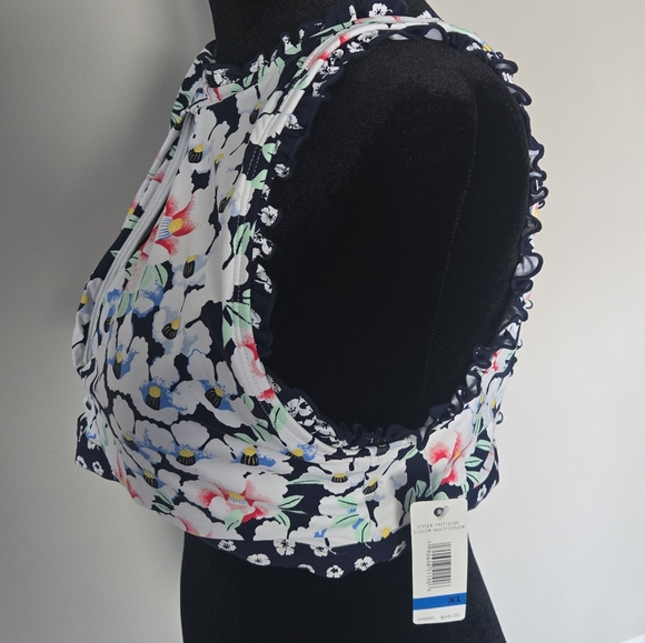 Anne Cole floral keyhole bikini top - Picture 3 of 6